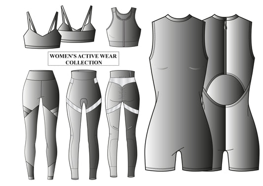 WOMEN'S  ACTIVEWEAR ILLUSTRATION (FREE DOWNLOAD)