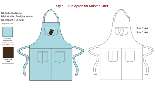 CHEF BIB APRON VECTOR ILLUSTRATION