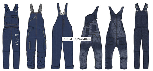DUNGAREES VECTOR ILLUSTRATION