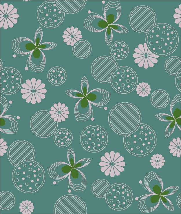 FLORAL PRINT PATTERN VECTOR ILLUSTRATION (26 DIFFERENT PATTERNS ILLUSTRATIONS)