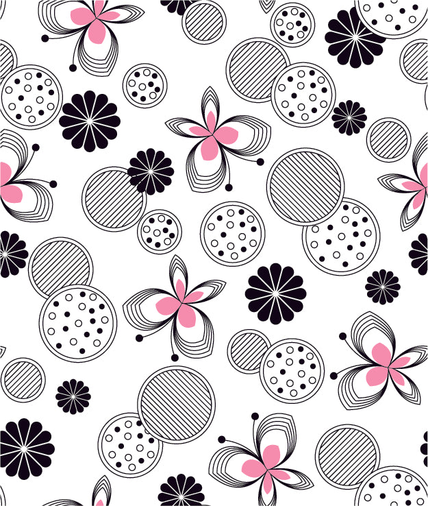 FLORAL PRINT PATTERN VECTOR ILLUSTRATION (26 DIFFERENT PATTERNS ILLUSTRATIONS)