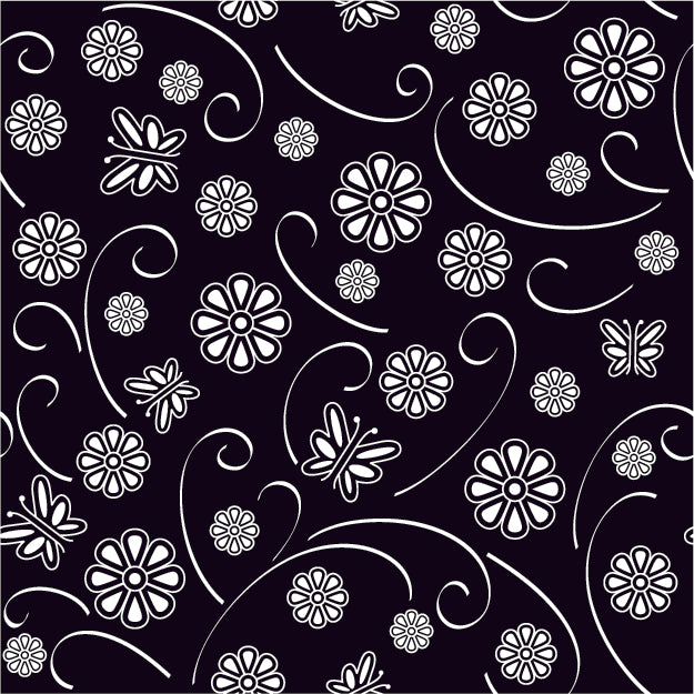 FLORAL PRINT PATTERN VECTOR ILLUSTRATION (26 DIFFERENT PATTERNS ILLUSTRATIONS)