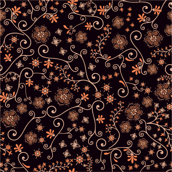 FLORAL PRINT PATTERN VECTOR ILLUSTRATION (26 DIFFERENT PATTERNS ILLUSTRATIONS)