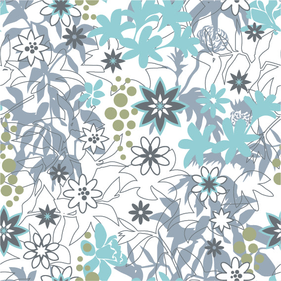 FLORAL PRINT PATTERN VECTOR ILLUSTRATION (26 DIFFERENT PATTERNS ILLUSTRATIONS)