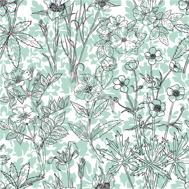 FLORAL PRINT PATTERN VECTOR ILLUSTRATION (26 DIFFERENT PATTERNS ILLUSTRATIONS)