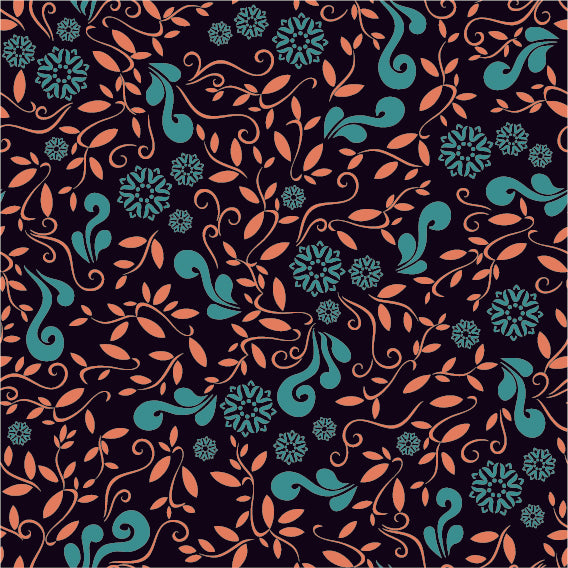 FLORAL PRINT PATTERN VECTOR ILLUSTRATION (26 DIFFERENT PATTERNS ILLUSTRATIONS)