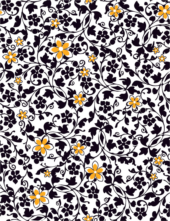 FLORAL PRINT PATTERN VECTOR ILLUSTRATION (26 DIFFERENT PATTERNS ILLUSTRATIONS)