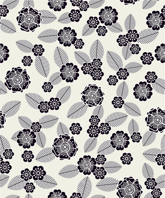 FLORAL PRINT PATTERN VECTOR ILLUSTRATION (47 DIFFERENT PATTERNS ILLUSTRATIONS)