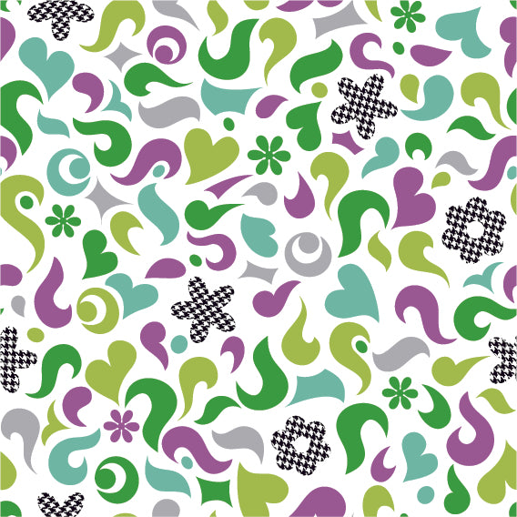 FLORAL PRINT PATTERN VECTOR ILLUSTRATION (47 DIFFERENT PATTERNS ILLUSTRATIONS)