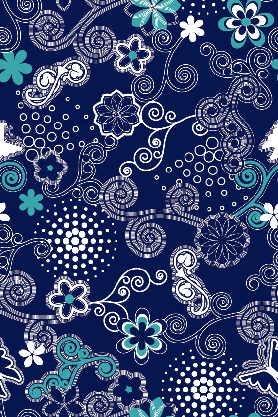 FLORAL PRINT PATTERN VECTOR ILLUSTRATION (47 DIFFERENT PATTERNS ILLUSTRATIONS)