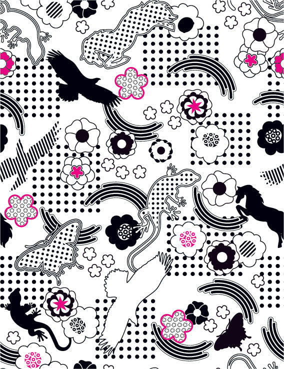 FLORAL PRINT PATTERN VECTOR ILLUSTRATION (47 DIFFERENT PATTERNS ILLUSTRATIONS)