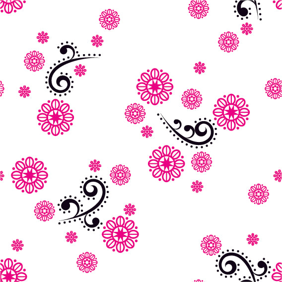 FLORAL PRINT PATTERN VECTOR ILLUSTRATION (47 DIFFERENT PATTERNS ILLUSTRATIONS)