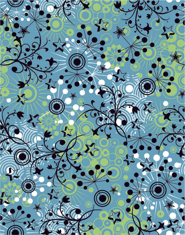 FLORAL PRINT PATTERN VECTOR ILLUSTRATION (47 DIFFERENT PATTERNS ILLUSTRATIONS)