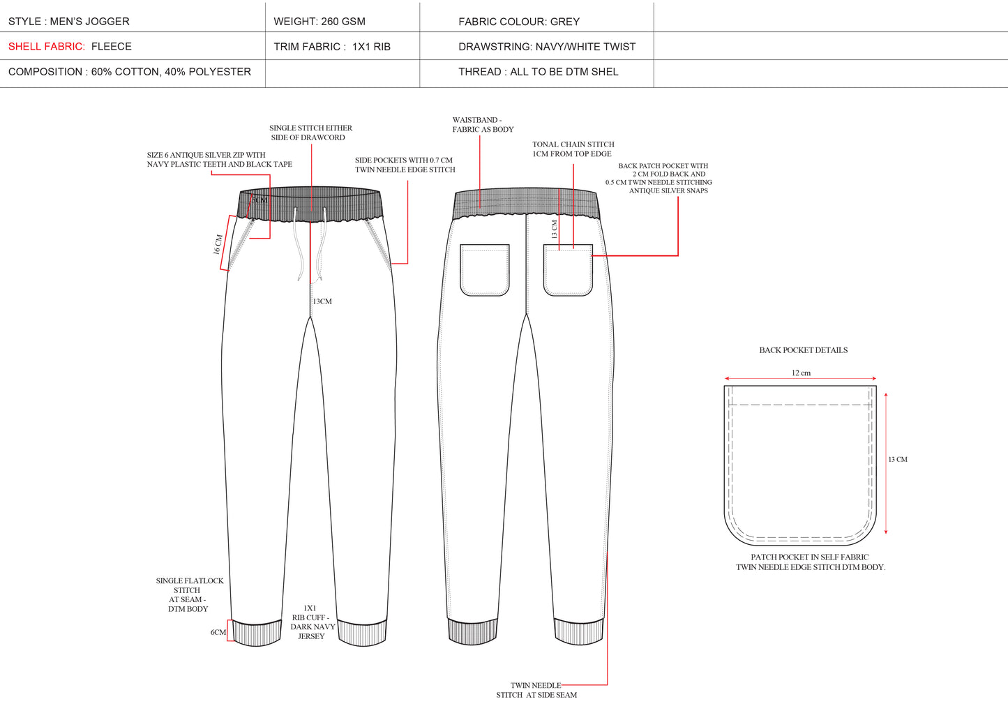 MEN'S JOGGER TECHPACK