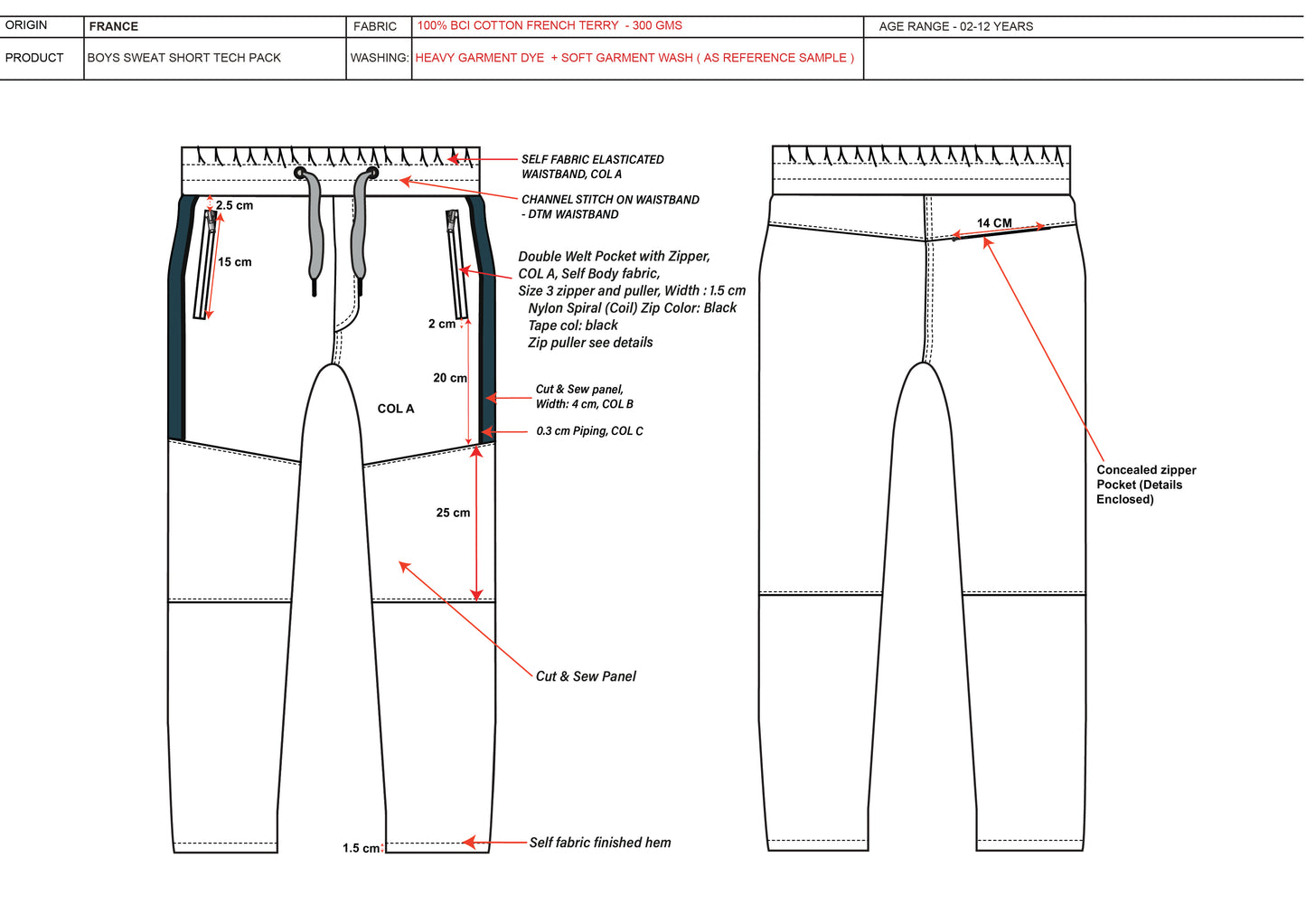 KID BOYS TROUSER TECH PACK