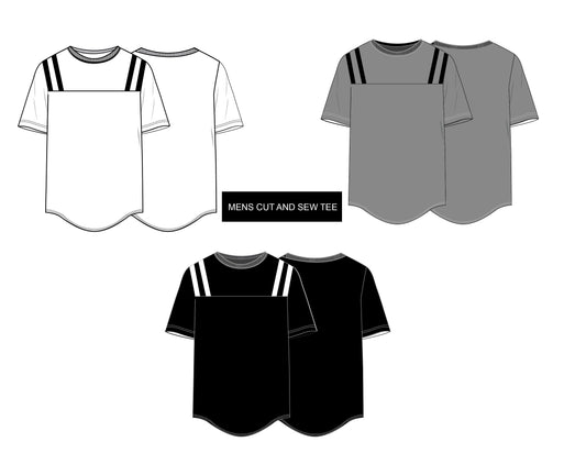 MEN'S CUT AND SEW T-SHIRT