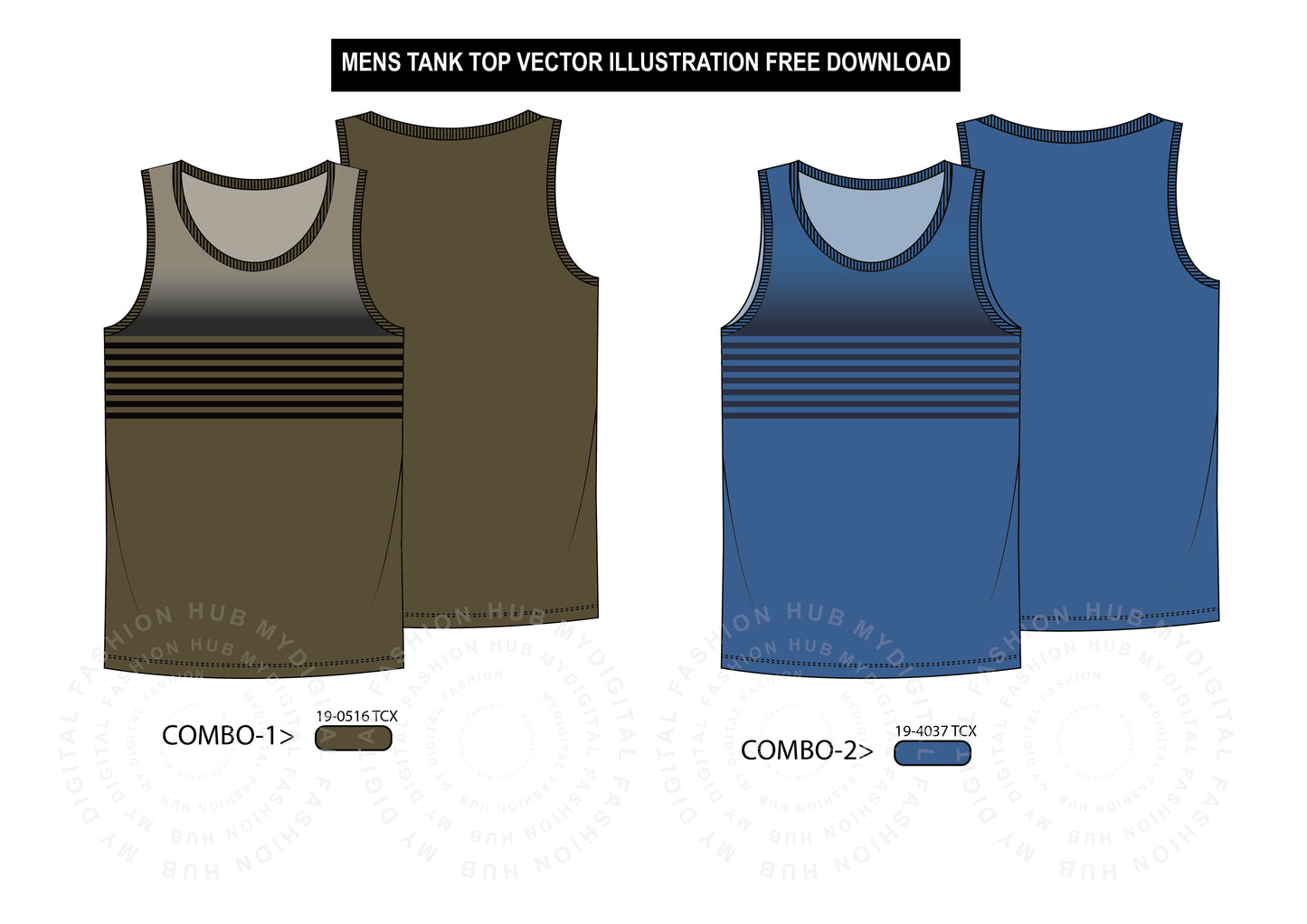 Men's Tank Top Vector Illustration - Free Download - Premium Apparel Graphics