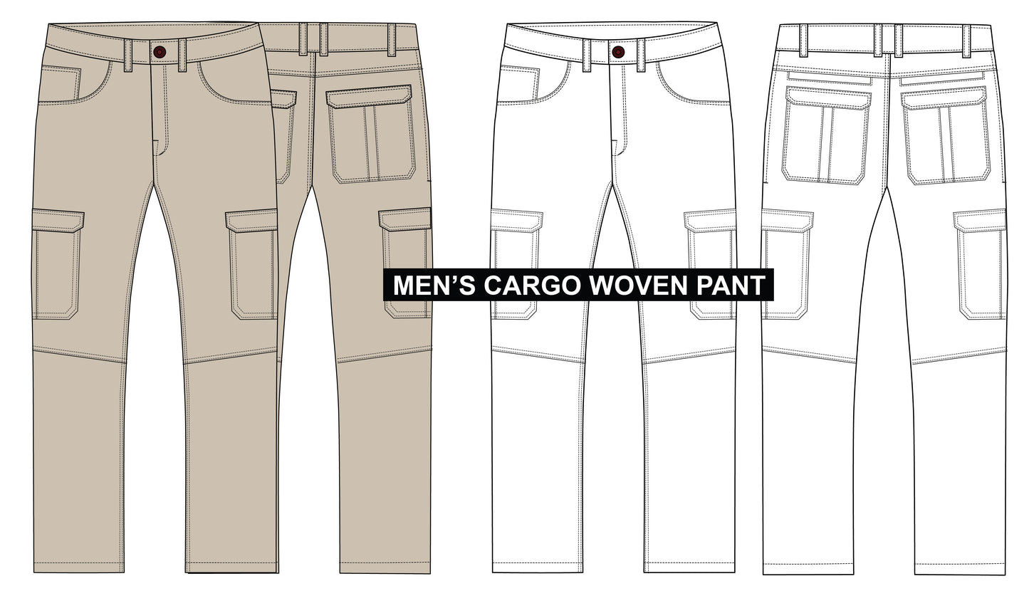 Men's Cargo Pant vector