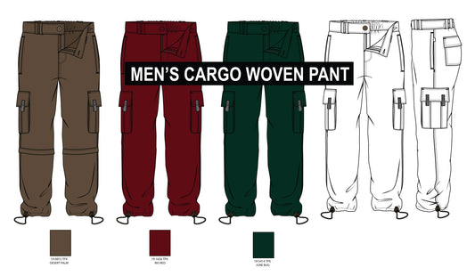 Men's Cargo Pant Vector illustration