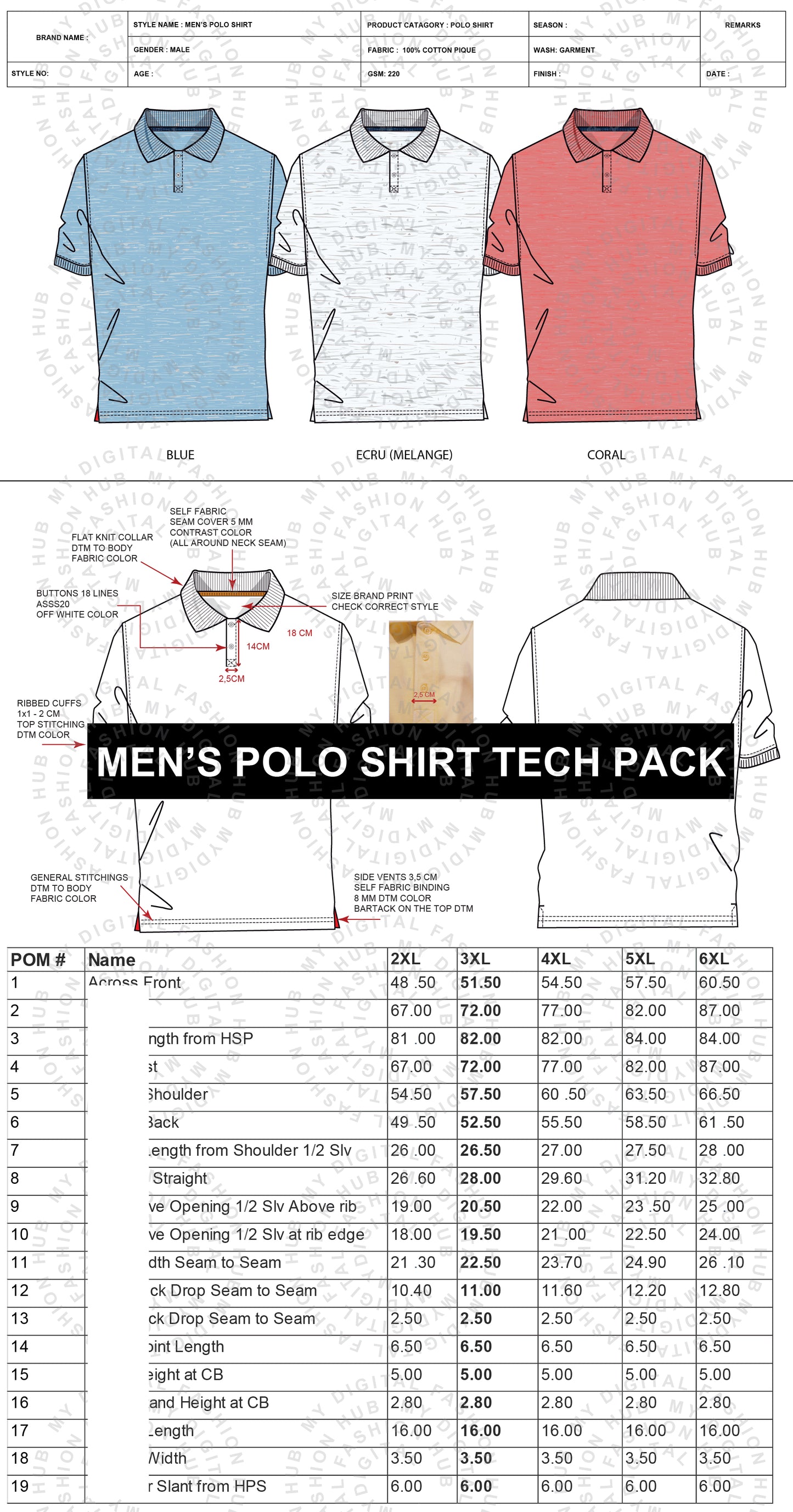 Men's Polo Shirt Tech Pack