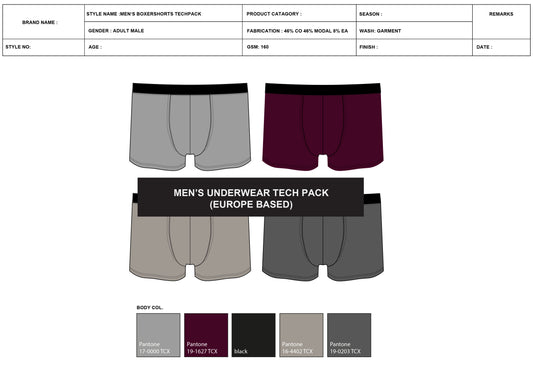 Men's Underwear tech pack