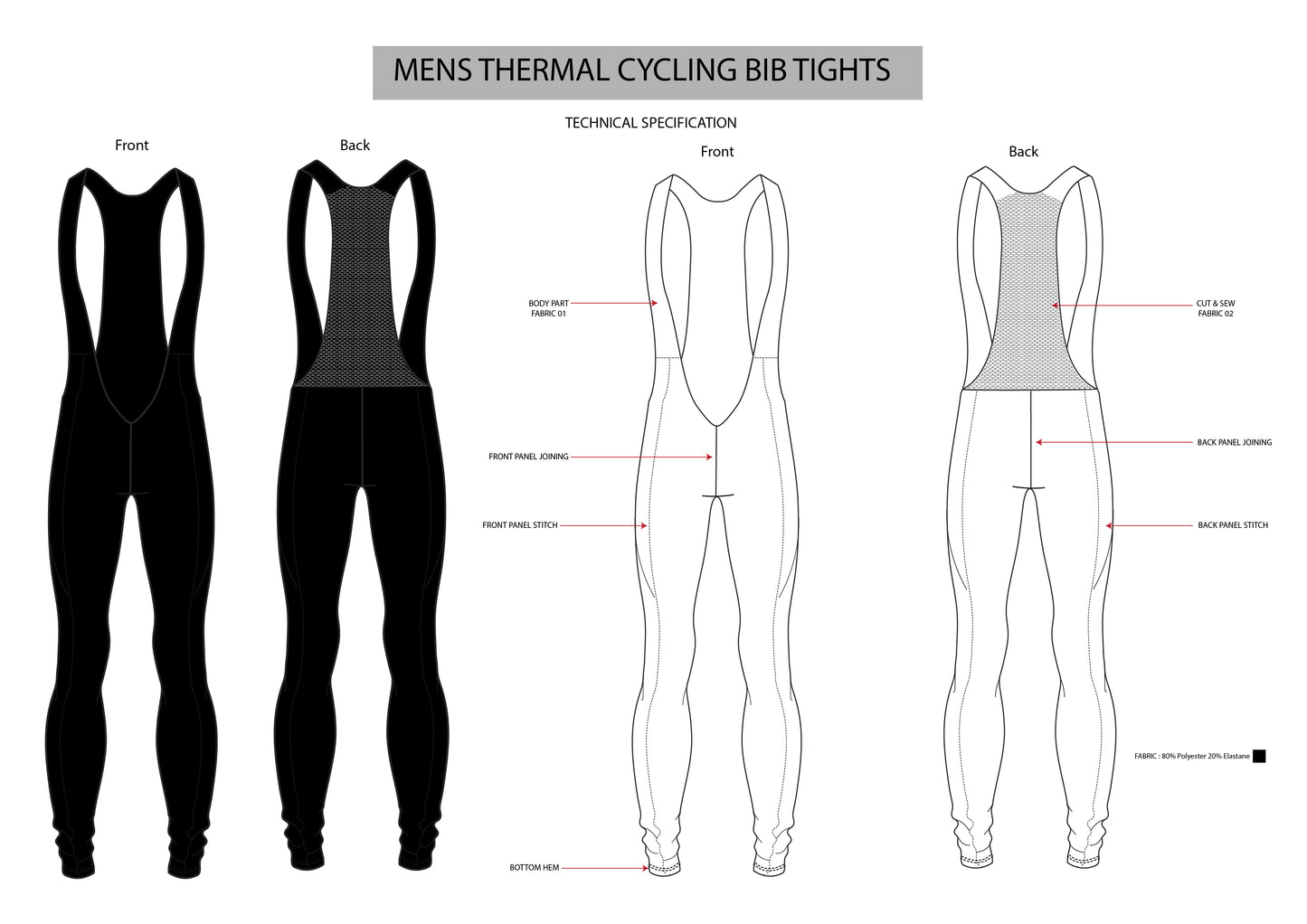 MEN'S TRI SUIT VECTOR ILLUSTRATION