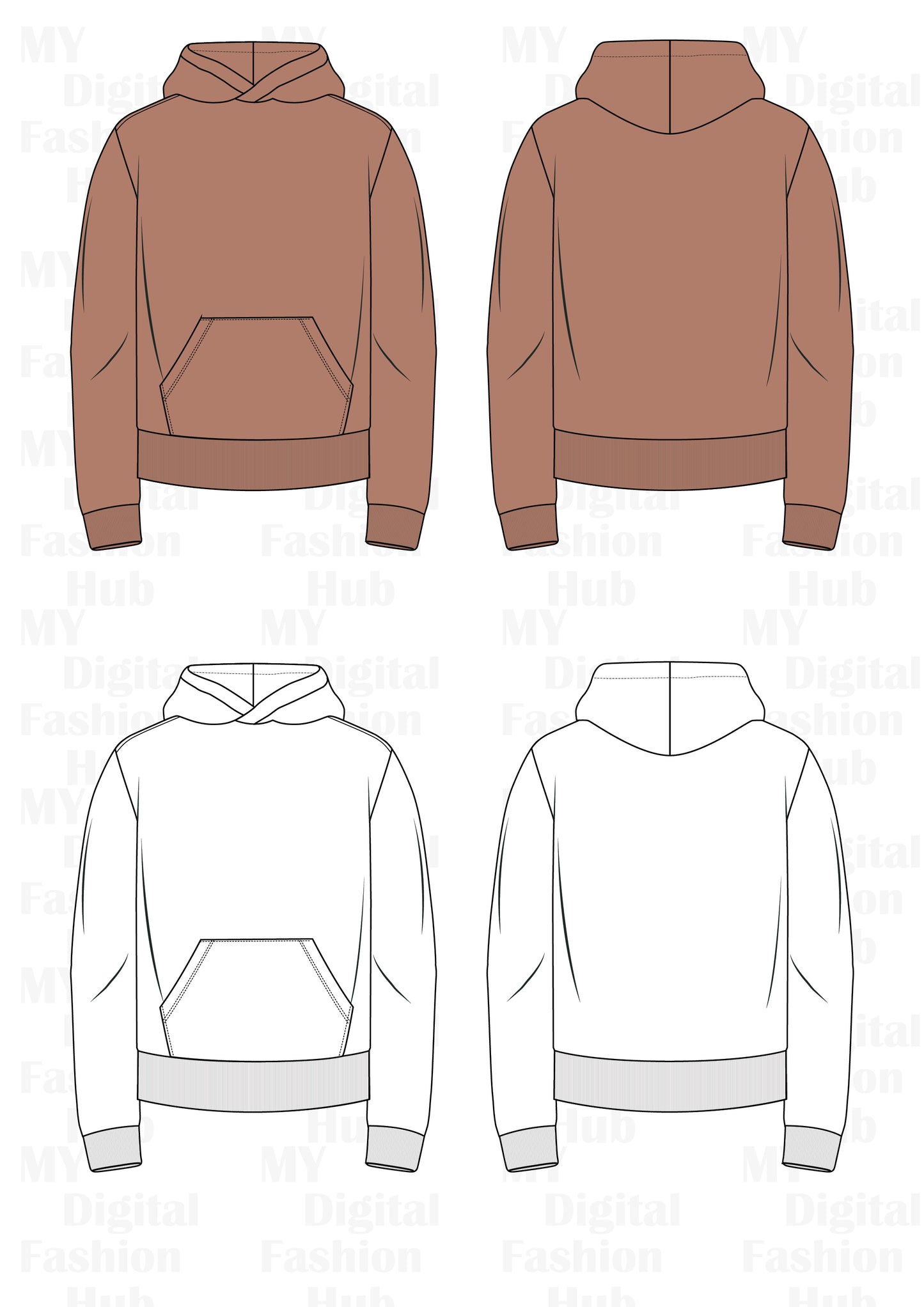 Men Hoodie vector