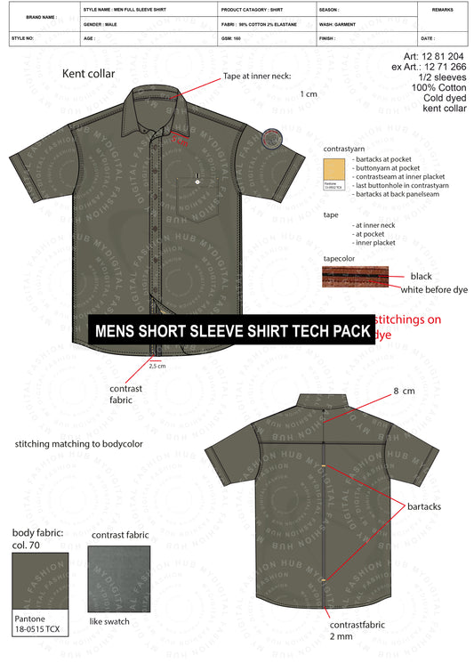 Men's short sleeve Shirt Tech Pack