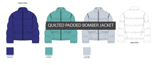 MEN'S QUILTED JACKET ILLUSTRATION