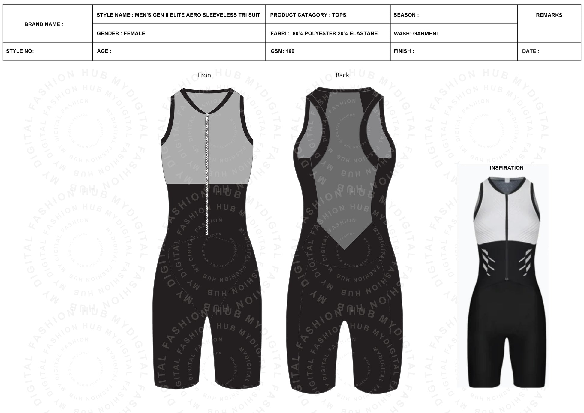 Women's Tri Suit tech pack