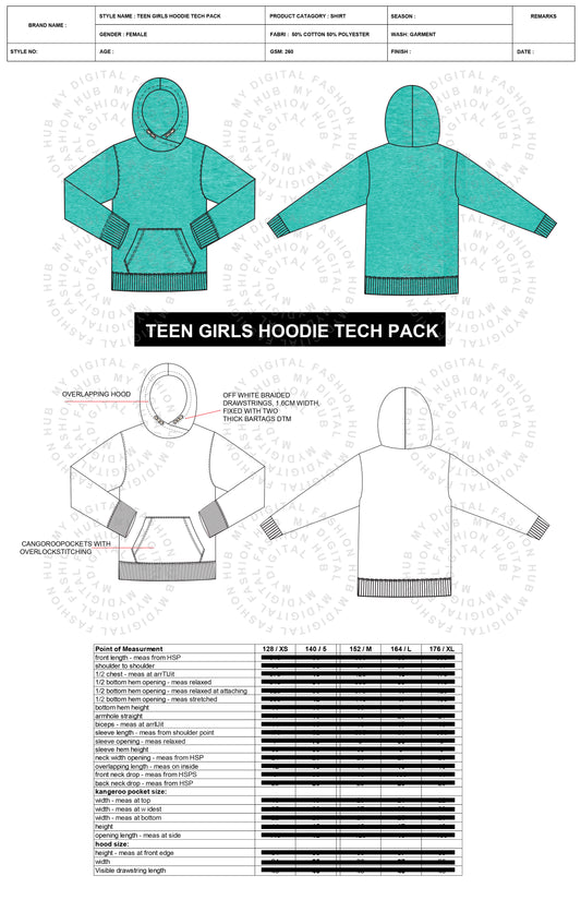 Girl's Hoodie Tech Pack