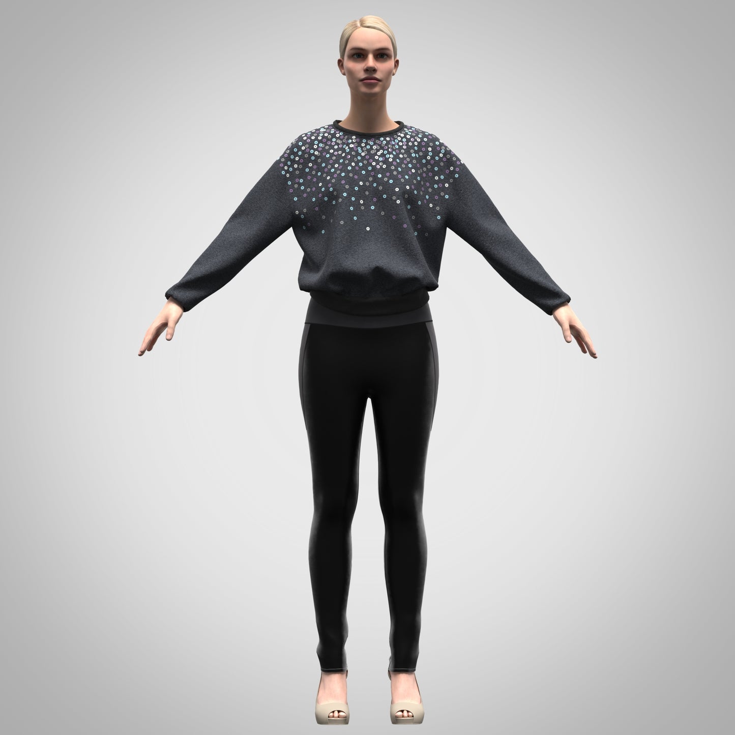 Women's Sweatshirt 3d mockup