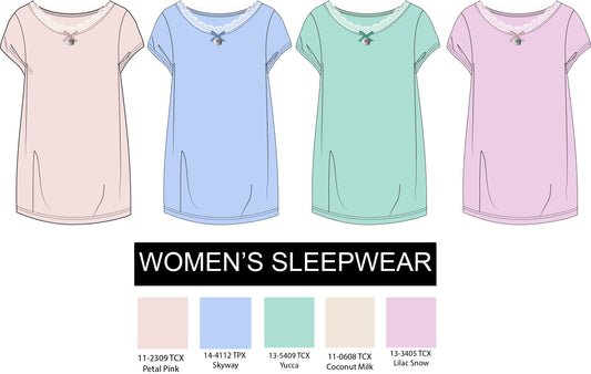 Women’s Sleepwear vector Illustration Free Download