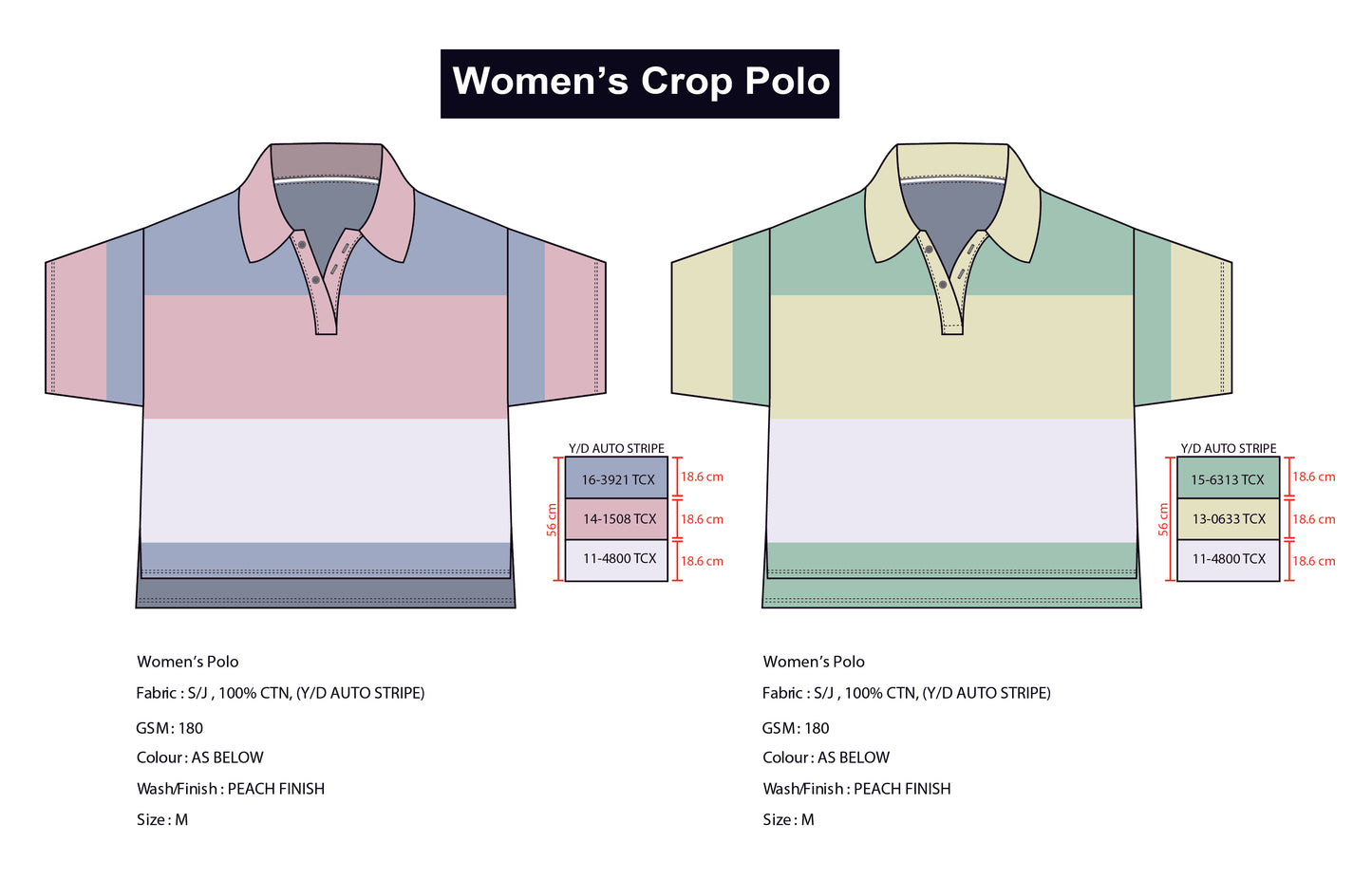 WOMEN'S CROP POLO ILLUSTRATION