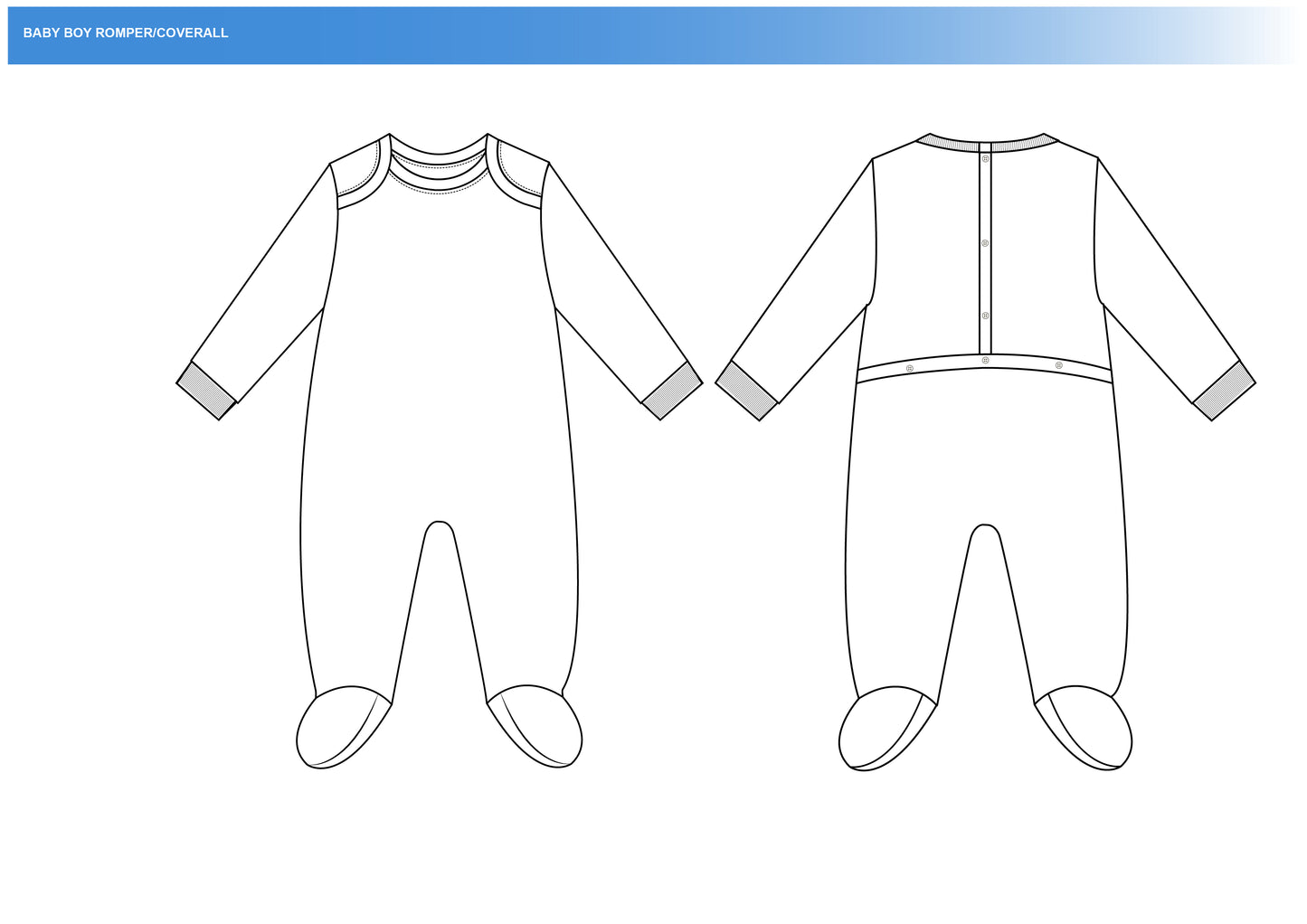 Baby Romper Vector Illustration - High-Quality Infant Clothing Graphics