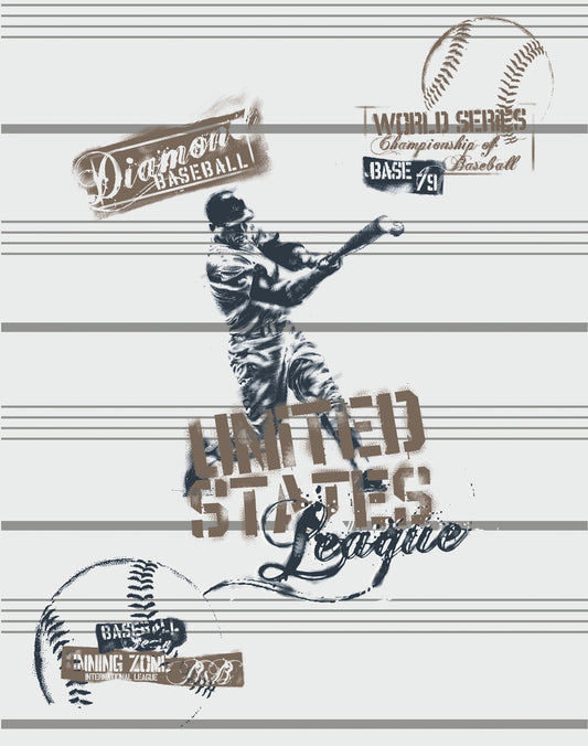 BASEBALL TYPOGRAPHY ILLUSTRATION (TOTAL 11 VECTOR ARTWORKS)