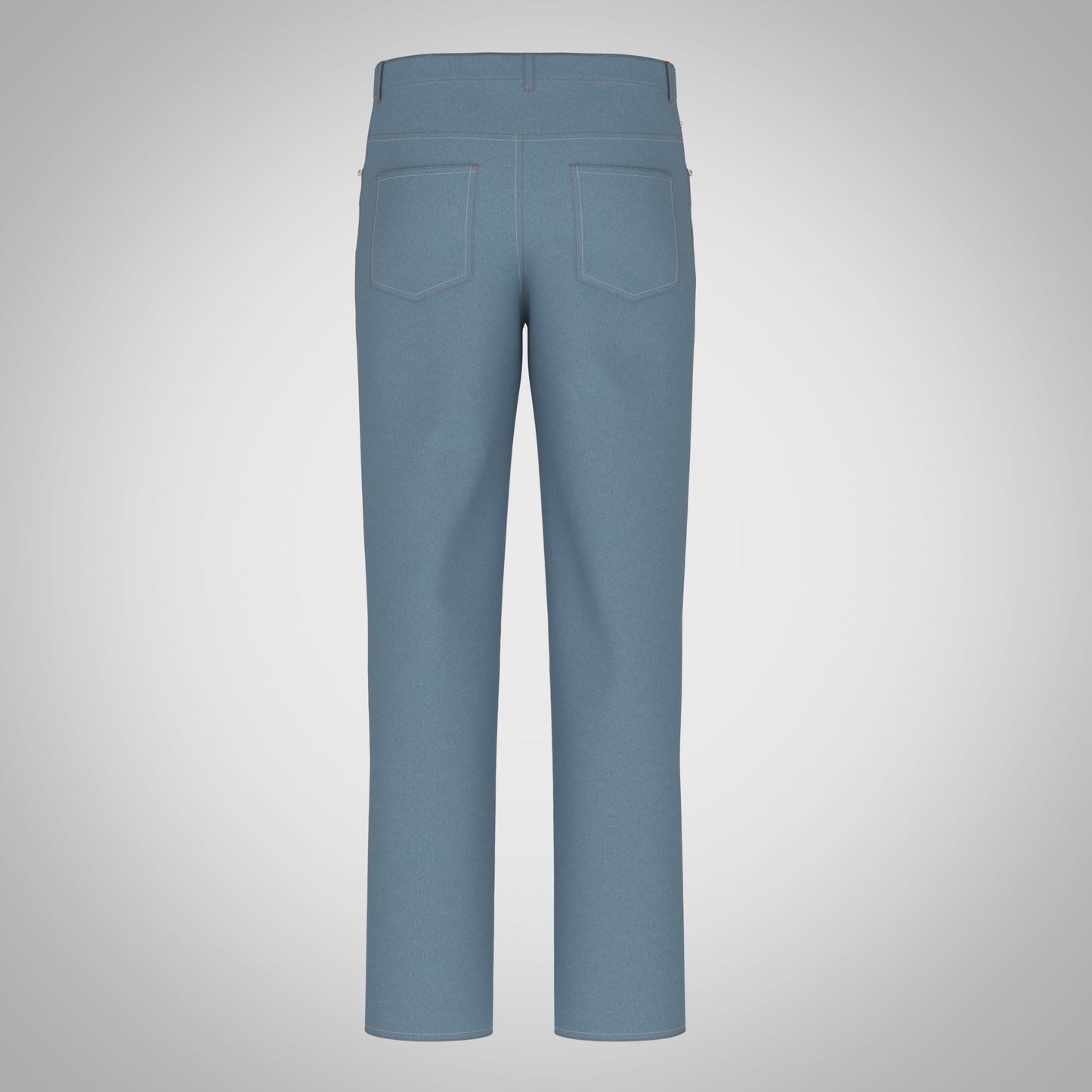 Men's Denim Jacket and Pants 3D Rendered Model