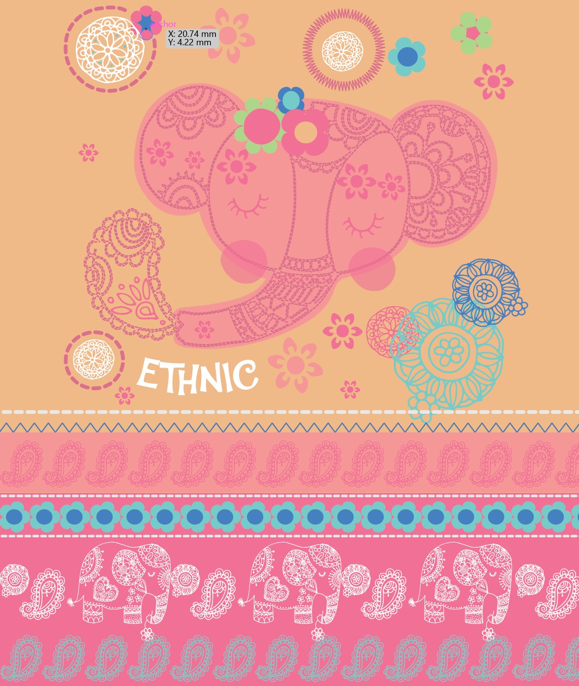 Ethnic Print Designs Vector