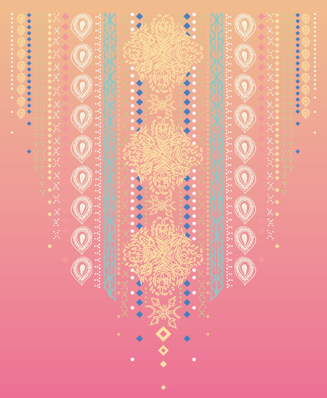 Ethnic Print Designs Illustration