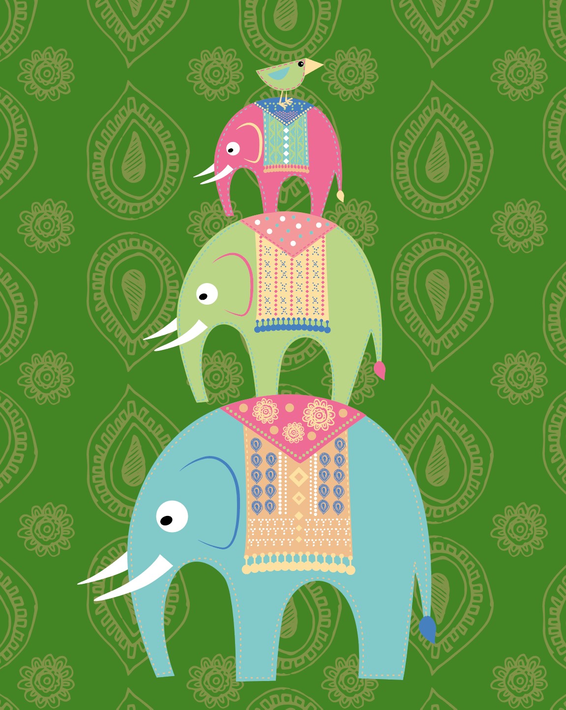 Ethnic Print Designs Illustration