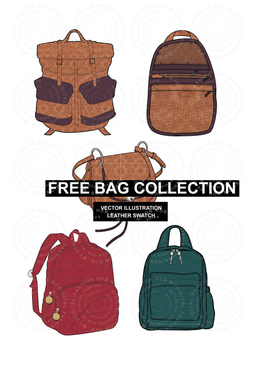 Ladies Bag vector Illustration - Free Download