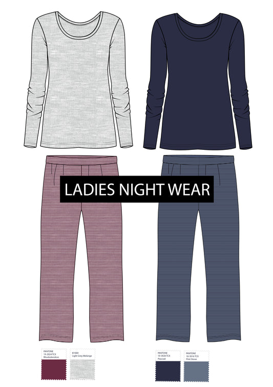 LADIES SLEEPWEAR ILLUSTRATION