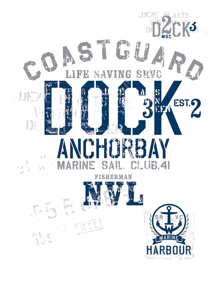 MARINE, SEA, BOAT TYPOGRAPHY