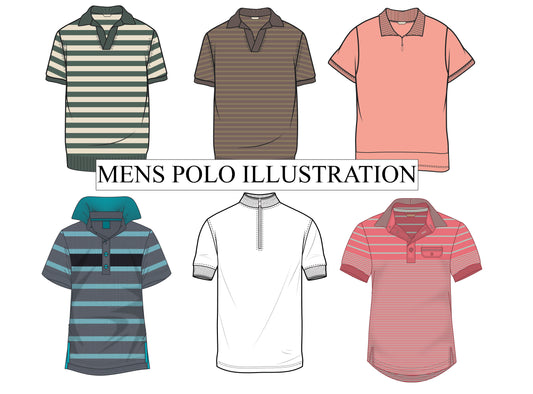 Polo shirt illustration