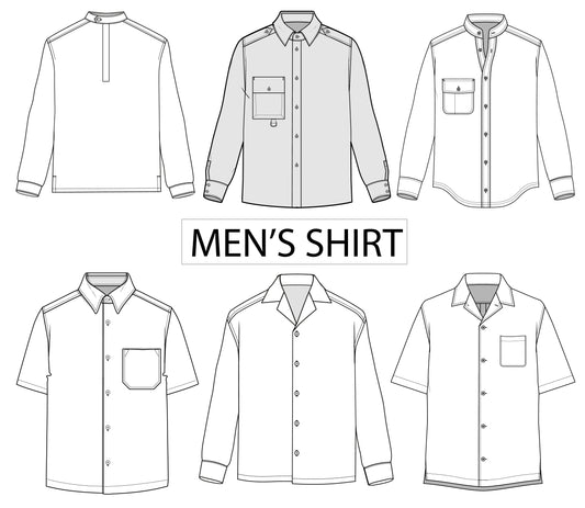 MEN'S SHIRT VECTOR ILLUSTRATION