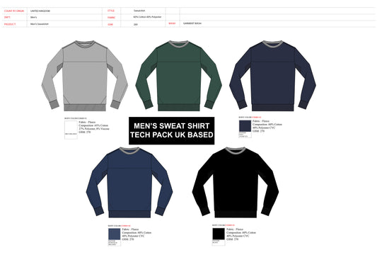 MEN'S SWEATSHIRT TECH PACK - UK