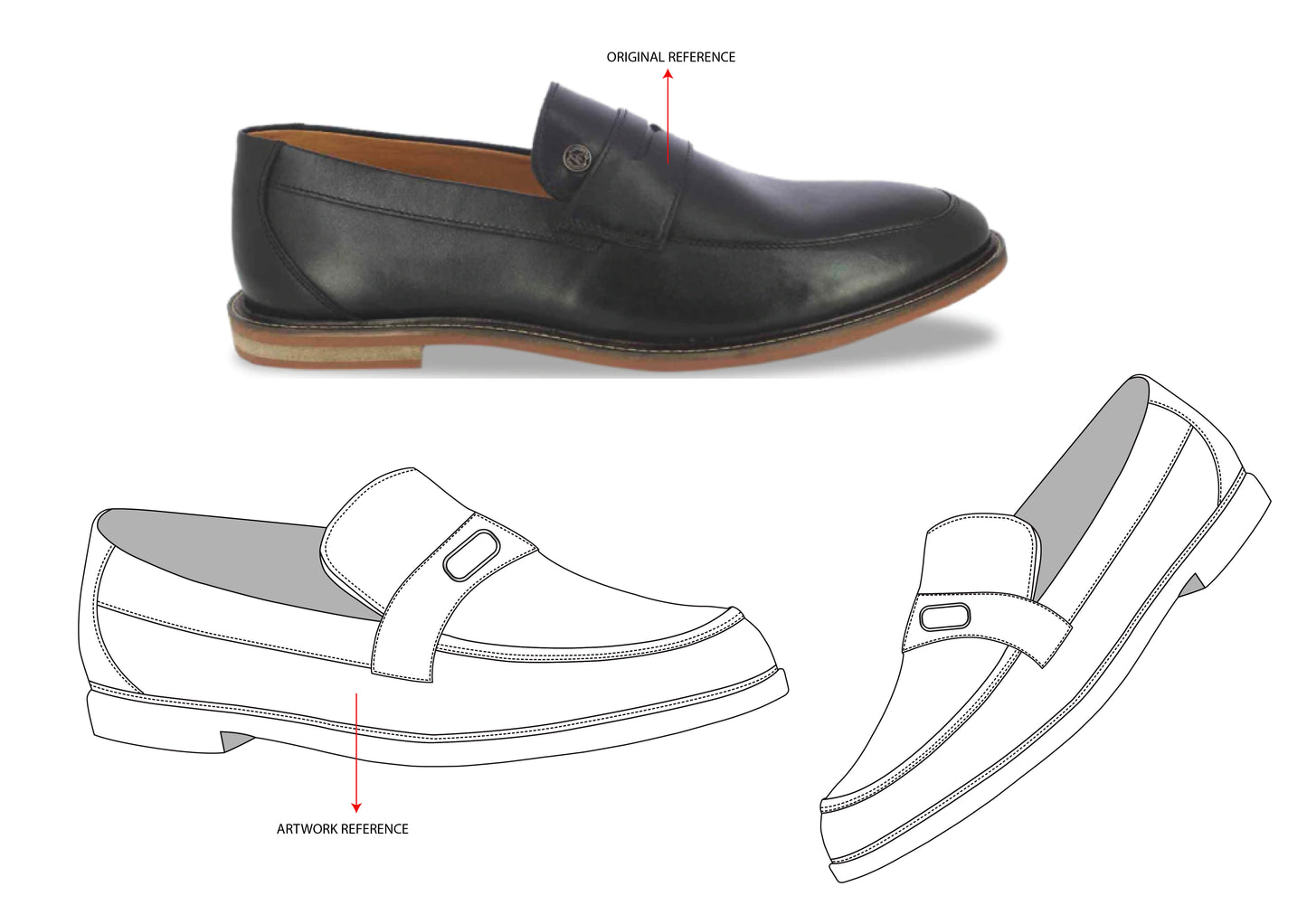 MEN'S SHOE ILLUSTRATION