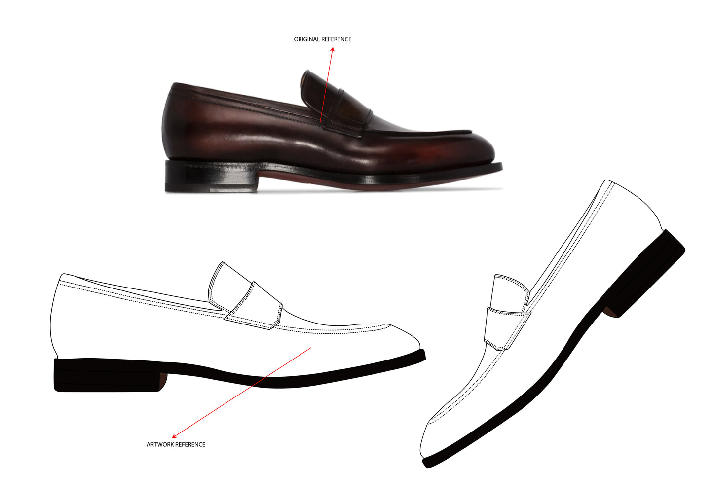 MEN'S SHOE ILLUSTRATION