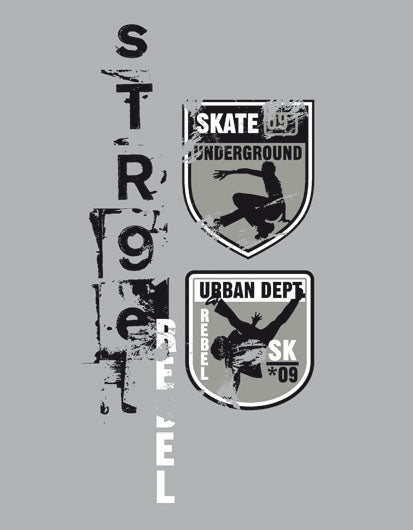 Skateboard Typography