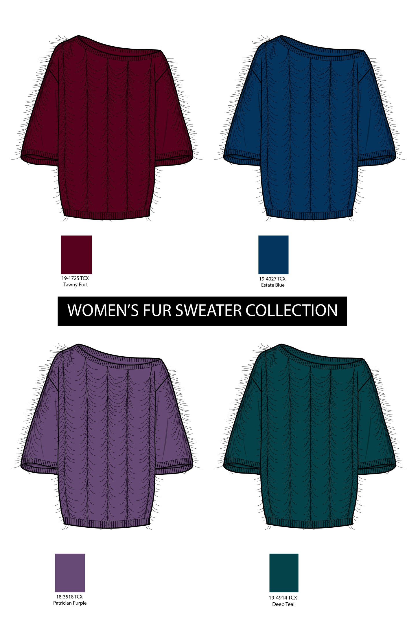 Women's sweater vector illustration